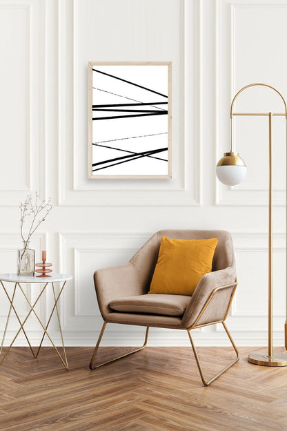 Modern Ahşap Çerçeveli Tablo 50 x 70