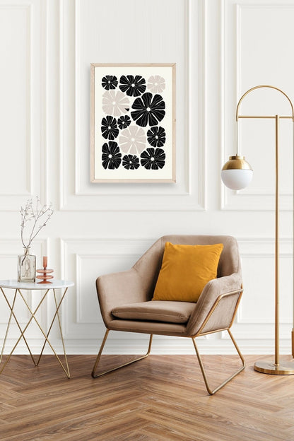 Çiçek Ahşap Çerçeveli Tablo 17 x 23