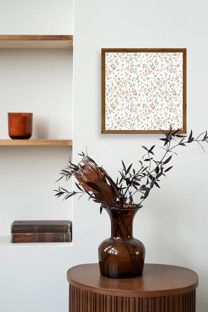 Çiçek Ahşap Çerçeveli Tablo 23 x 23