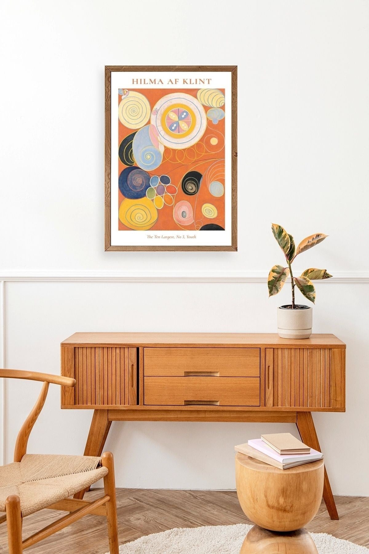 Hilma Af Klint Ahşap Çerçeveli Tablo 17 x 23