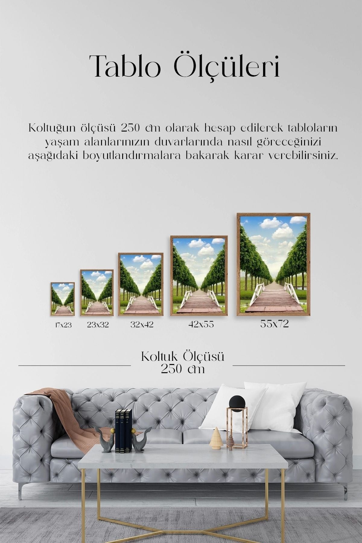 Manzara Ahşap Çerçeveli Tablo 23 x 30