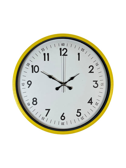 Zentime 36 Cm Sarı Dekoratif Duvar Saati