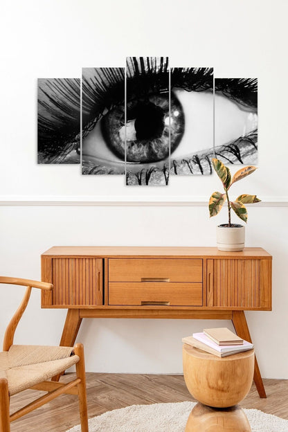 Kadın Gözbebeği 5 Parçalı Mdf Tablo 60 x 100