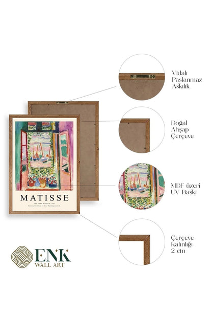 Matisse Ahşap Çerçeveli Tablo 17 x 23