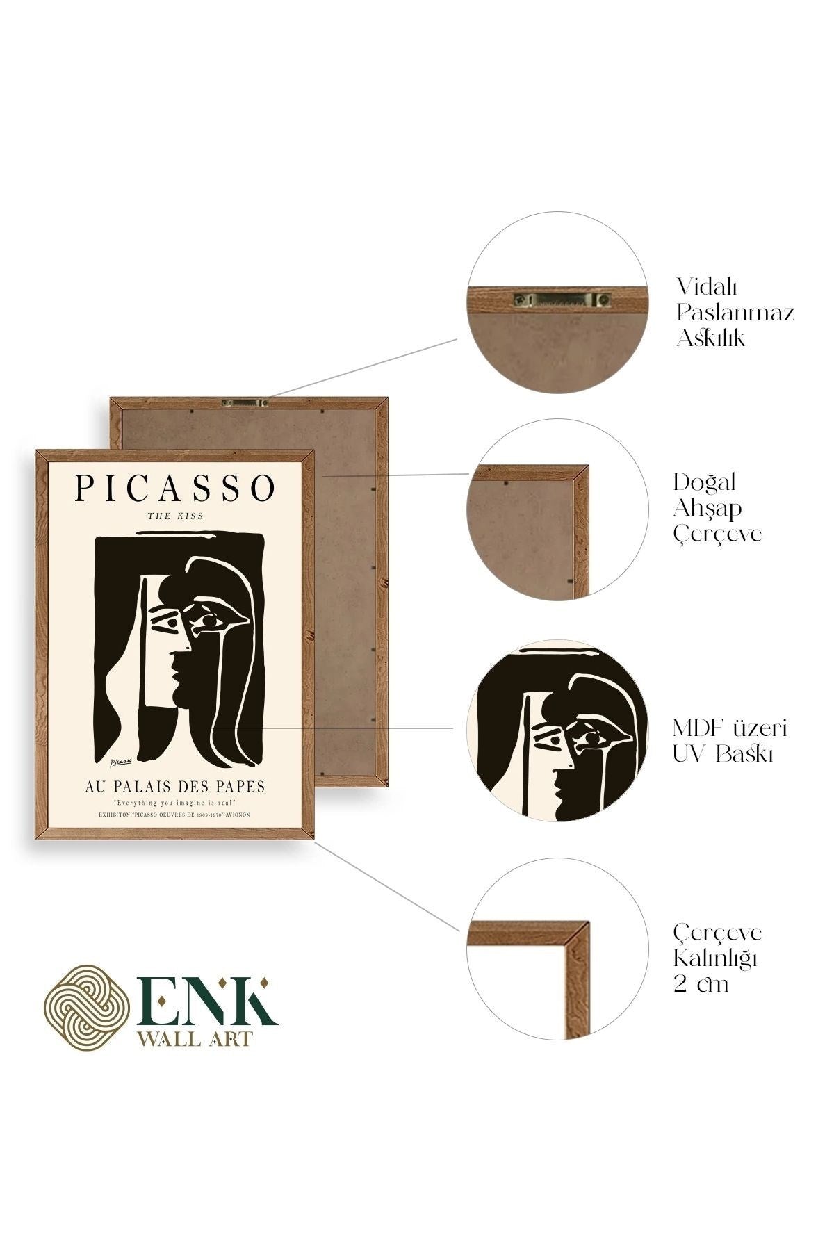 Picasso Ahşap Çerçeveli Tablo 23 x 30