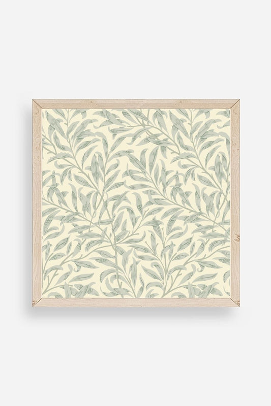 Yaprak Ahşap Çerçeveli Tablo 50 x 50