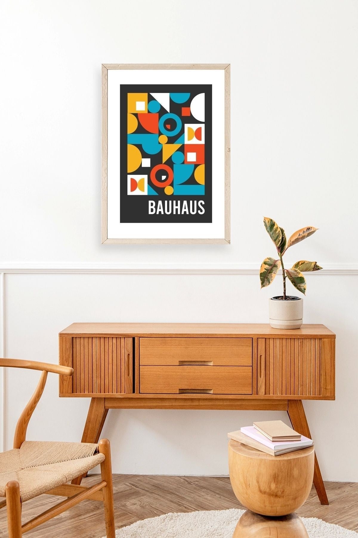 Modern Ahşap Çerçeveli Tablo 17 x 23