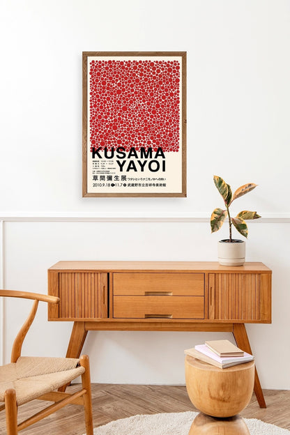Yayoi Kusama Ahşap Çerçeveli Tablo 50 x 70