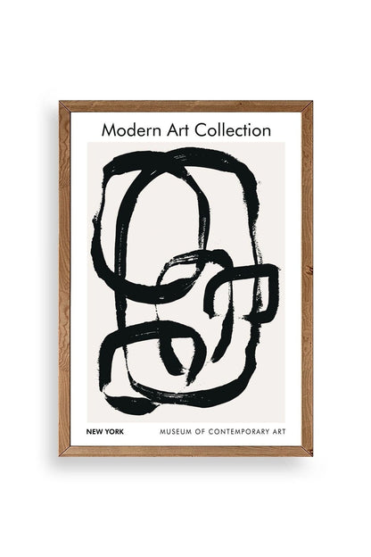 Modern Ahşap Çerçeveli Tablo 50 x 70
