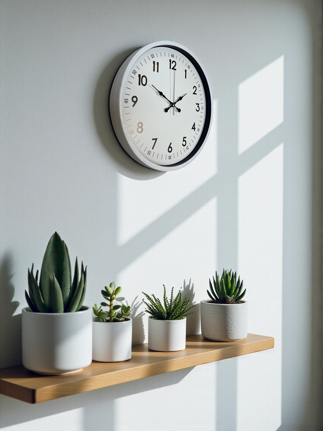 Zentime 36 Cm Beyaz Dekoratif Duvar Saati