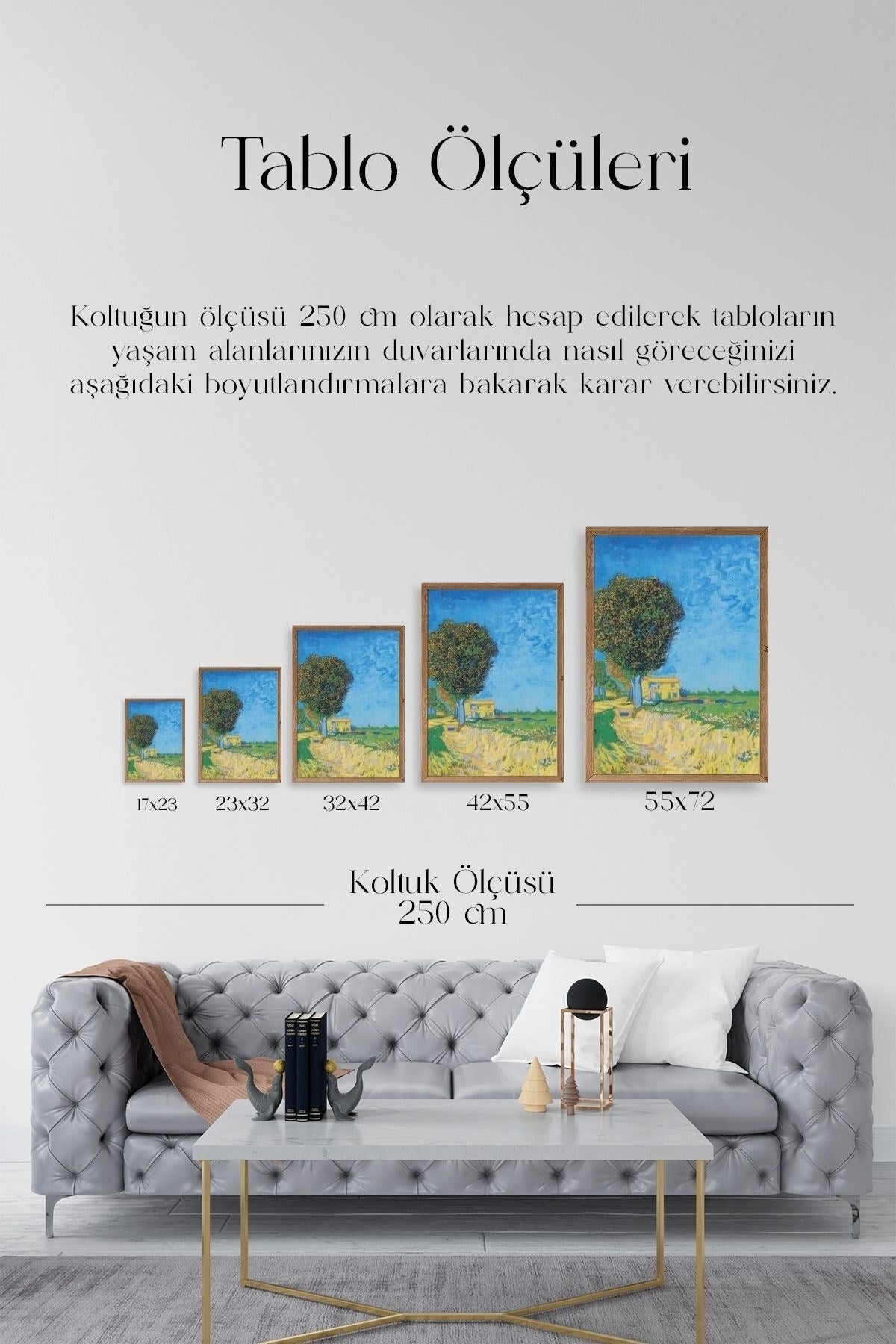 Lane Near Ahşap Çerçeveli Tablo 17 x 23