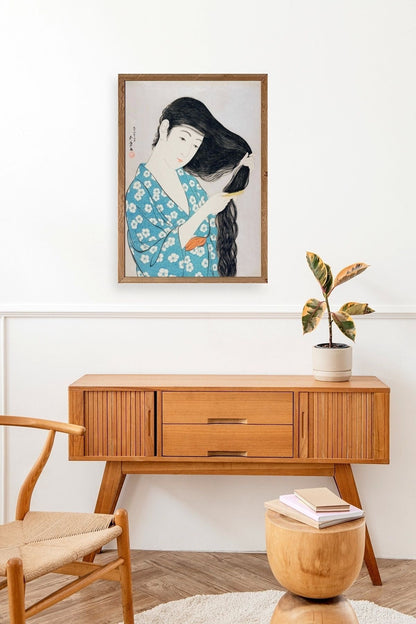 Hashiguchi Goyo Ahşap Çerçeveli Tablo 23 x 30