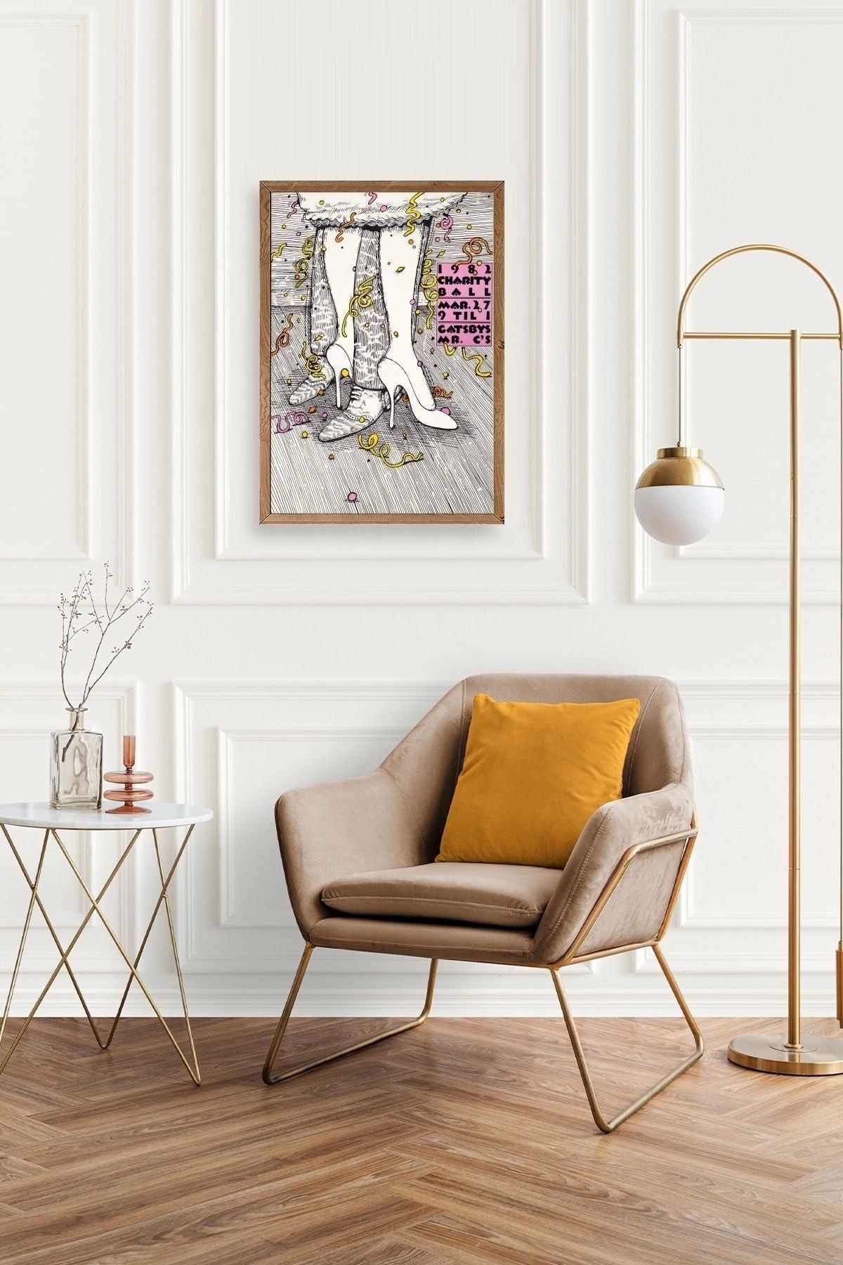 Gastby's Ahşap Çerçeveli Tablo 17 x 23