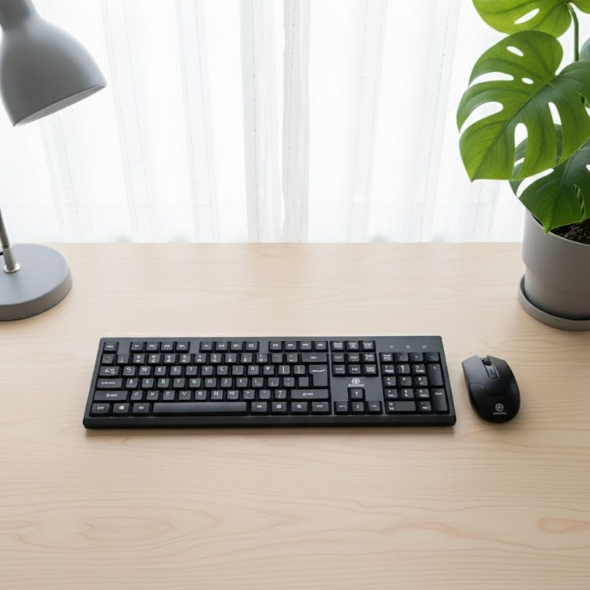 BUFFER® Kablosuz Q Klavye Mouse Seti Rahat Yazım, Sessiz Tuşlar, Ofis ve Ev Kullanımına Uygun Set YK7100