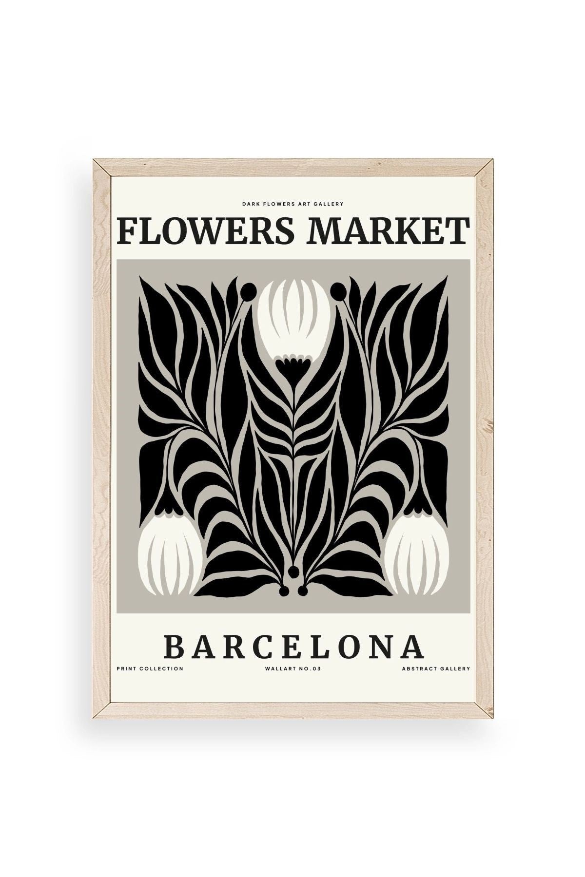 Çiçek Ahşap Çerçeveli Tablo 23 x 30