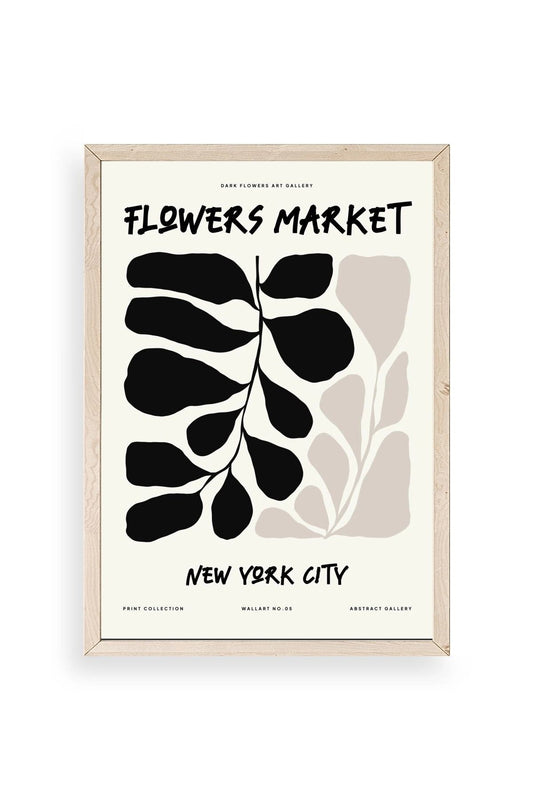 Yaprak Ahşap Çerçeveli Tablo 23 x 30