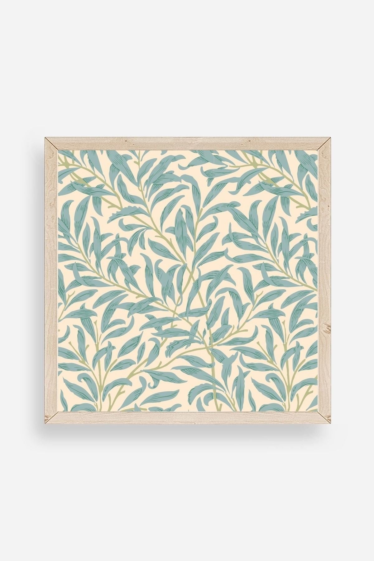 Yaprak Ahşap Çerçeveli Tablo 50 x 50