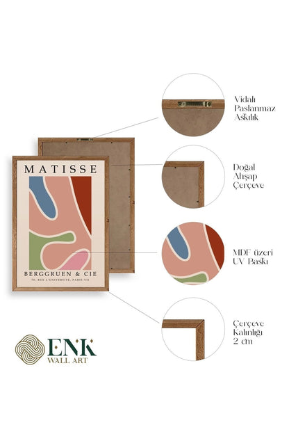 Modern Ahşap Çerçeveli Tablo 50 x 70