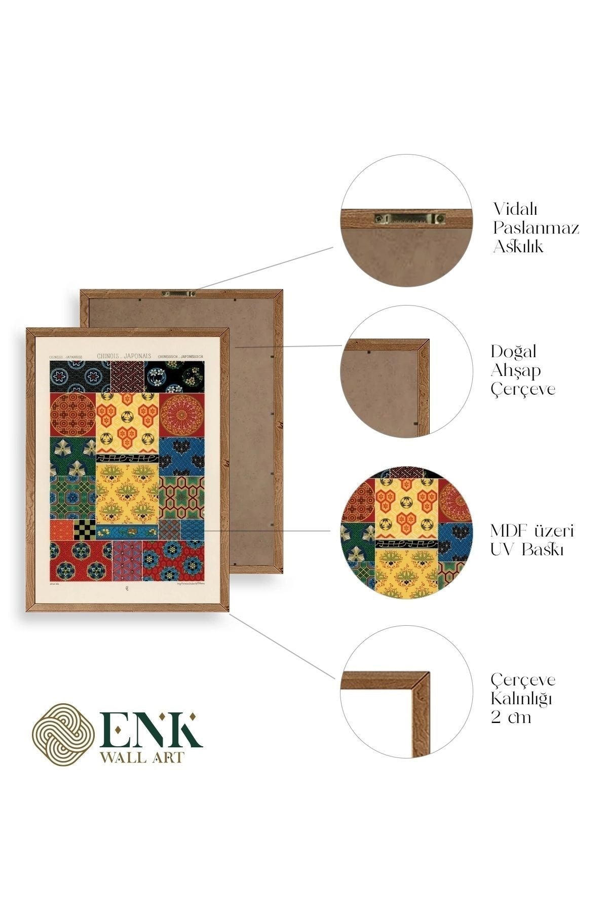 Motif Ahşap Çerçeveli Tablo 23 x 30