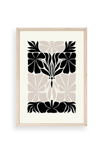 Çiçek Ahşap Çerçeveli Tablo 50 x 70