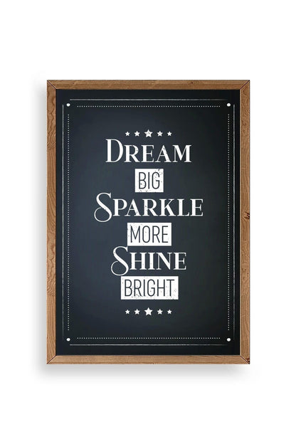 Motto Ahşap Çerçeveli Tablo 50 x 70