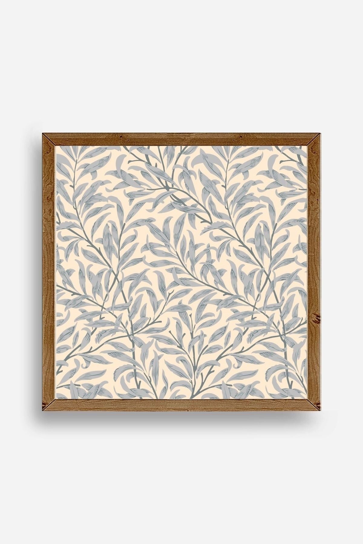 Yaprak Ahşap Çerçeveli Tablo 42 x 42