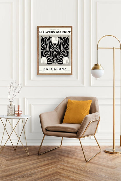 Çiçek Ahşap Çerçeveli Tablo 17 x 23