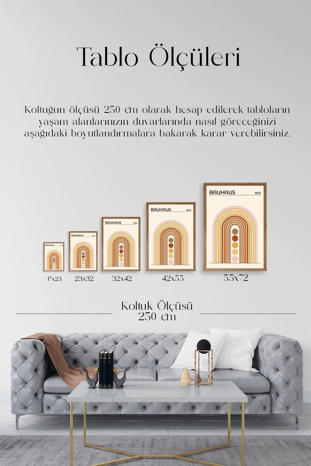 Bauhaus Ahşap Çerçeveli Tablo 50 x 70