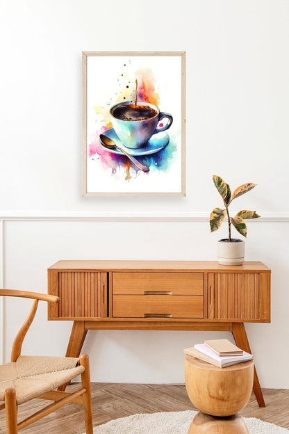 Kahve Ahşap Çerçeveli Tablo 50 x 70