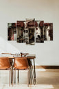 Sabahçı Kahvesi 5 Parçalı Mdf Tablo 60 x 100