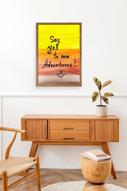 Motto Ahşap Çerçeveli Tablo 23 x 30