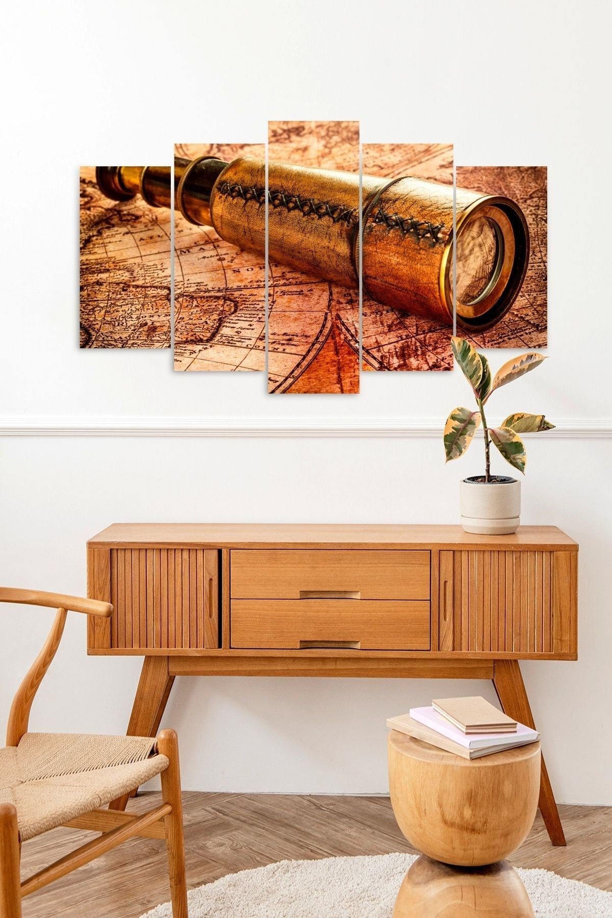 Pusula 5 Parçalı Mdf Tablo 60 x 100