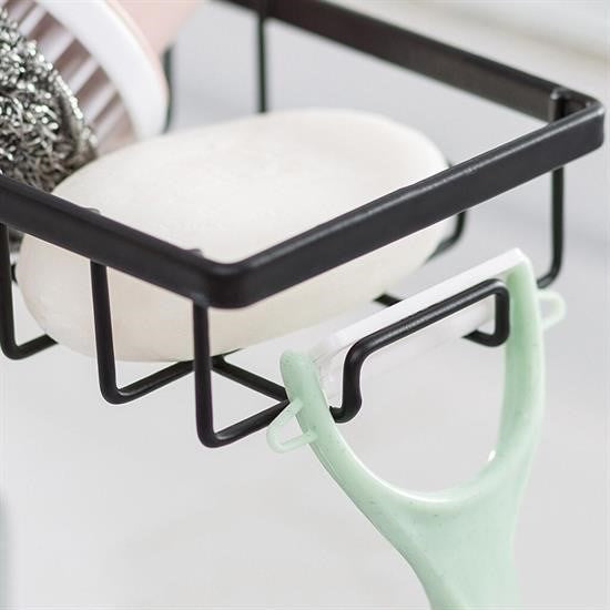 BUFFER® Paslanmaz Çelik Mutfak Banyo Musluğuna Sabitlenebilir Sabunluk