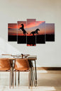 Atlar 5 Parçalı Mdf Tablo 60 x 100