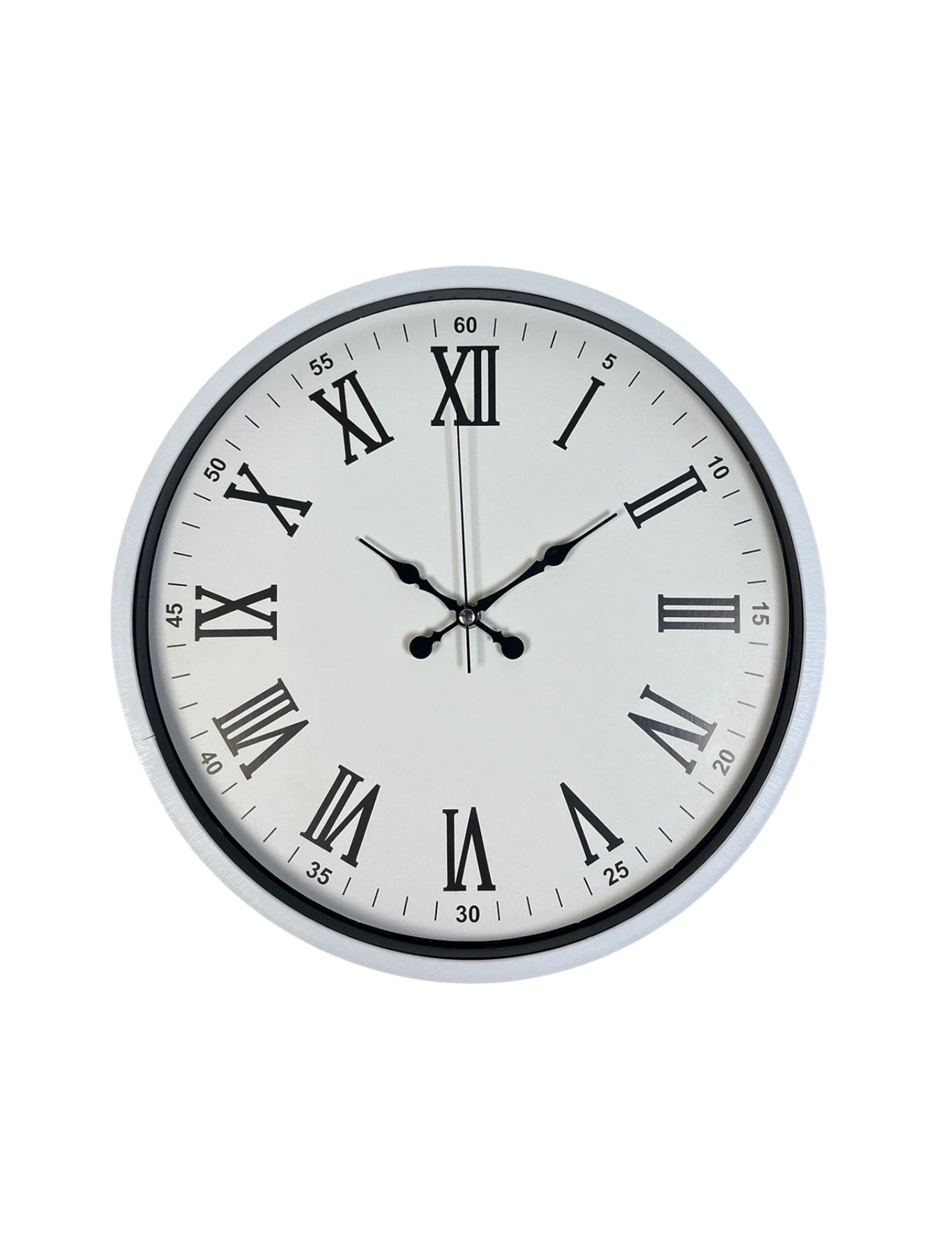 Zentime 36 Cm Beyaz Dekoratif Duvar Saati