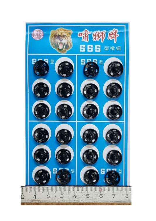 Çıt Çıt Model 2 Numara Siyah 24'lü