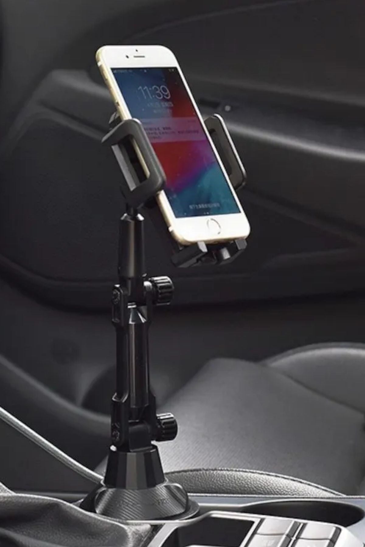 BUFFER® Teleskopik Araç Bardak Yerine Giren Telefon Tutucu