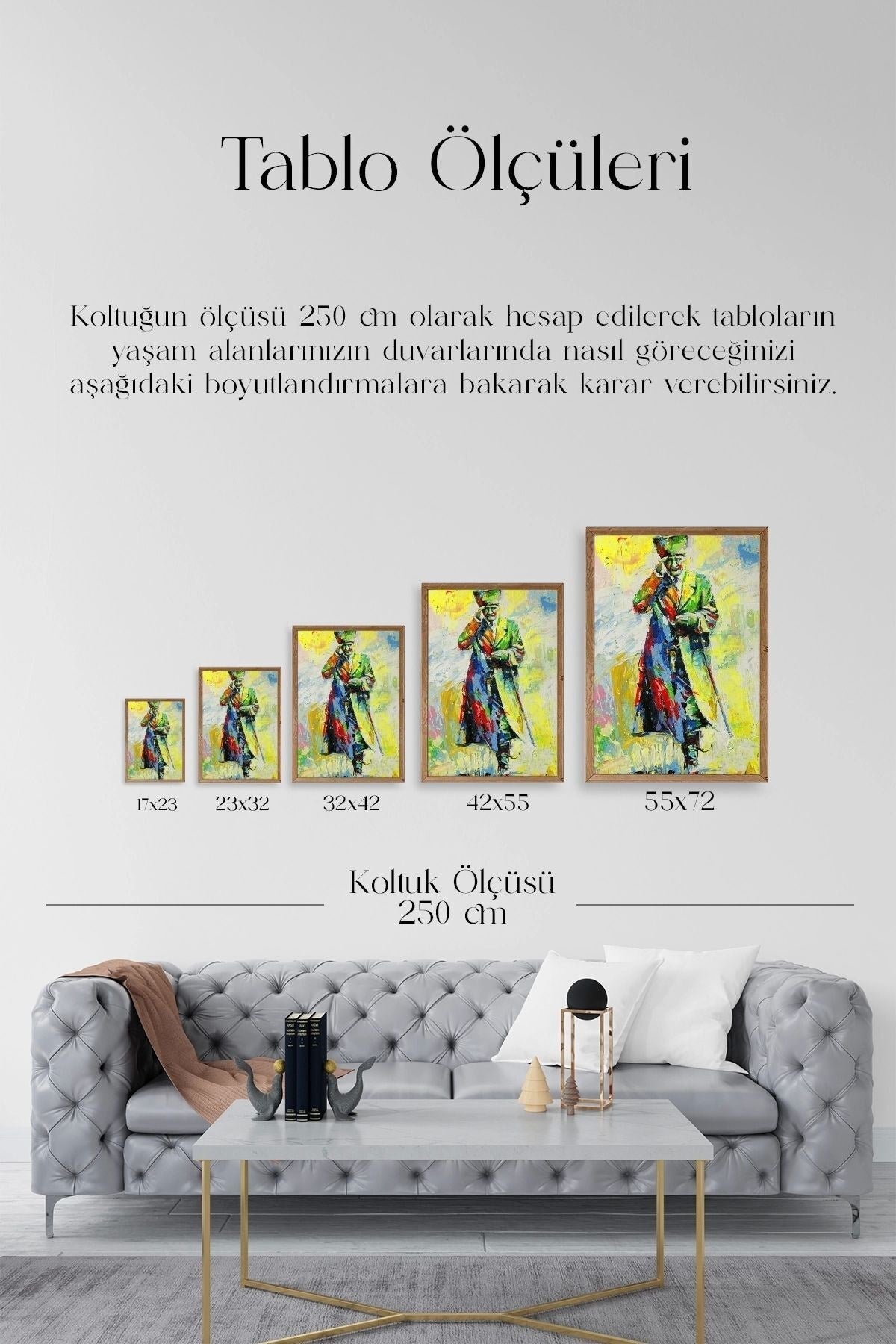 Atatürk Ahşap Çerçeveli Tablo 17 x 23