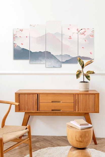 Manzara Doğa 5 Parçalı Mdf Tablo 60 x 100