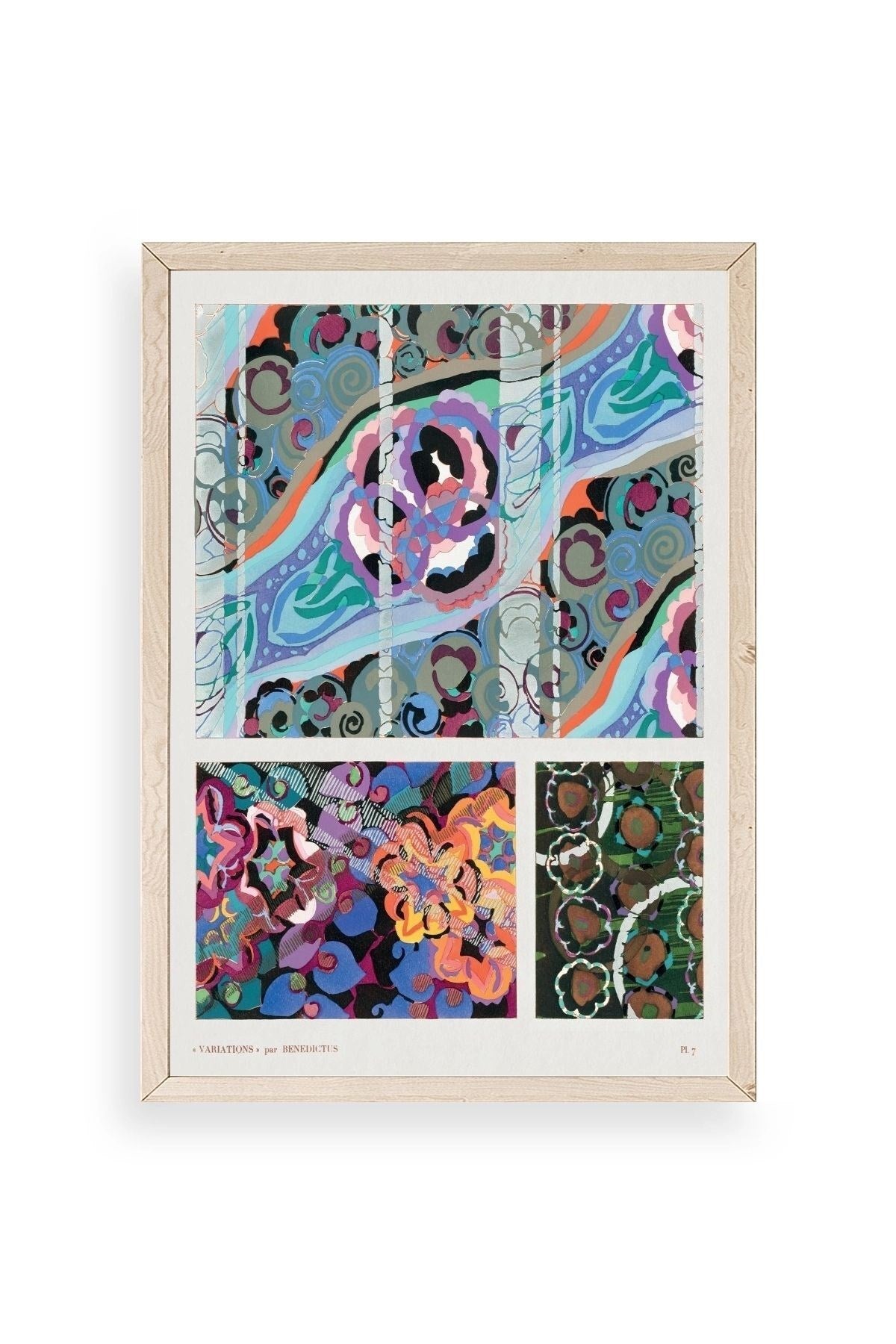 Varyasyonlar Ahşap Çerçeveli Tablo 17 x 23