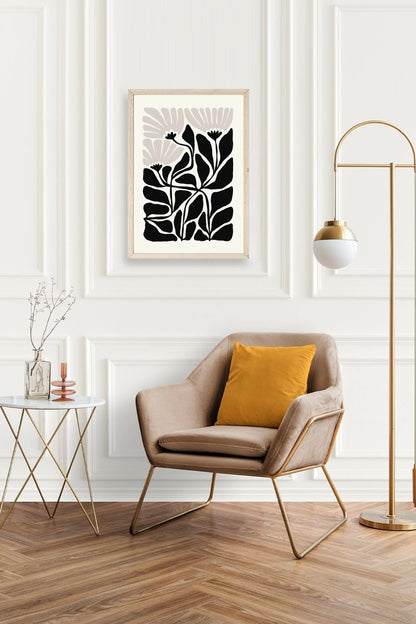 Çiçek Ahşap Çerçeveli Tablo 30 x 42