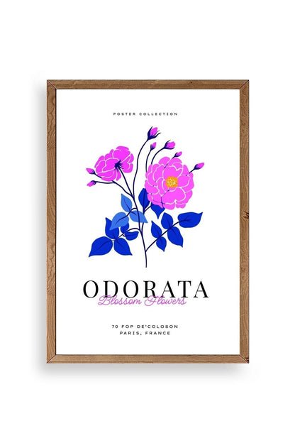 Çiçek Ahşap Çerçeveli Tablo 23 x 30