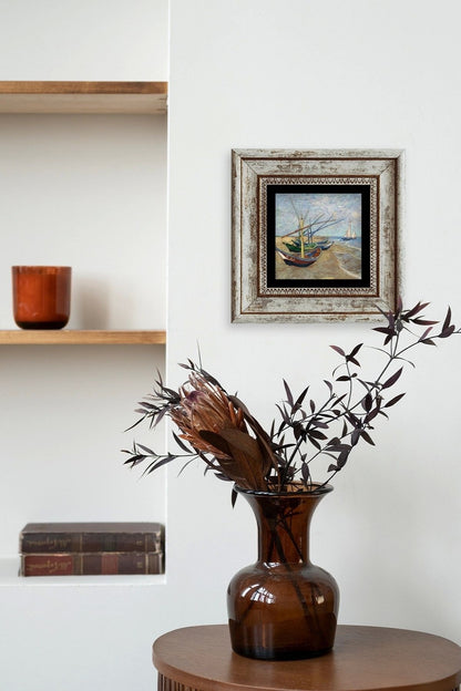 Van Gogh Çerçeveli Taş Tablo 20 cm