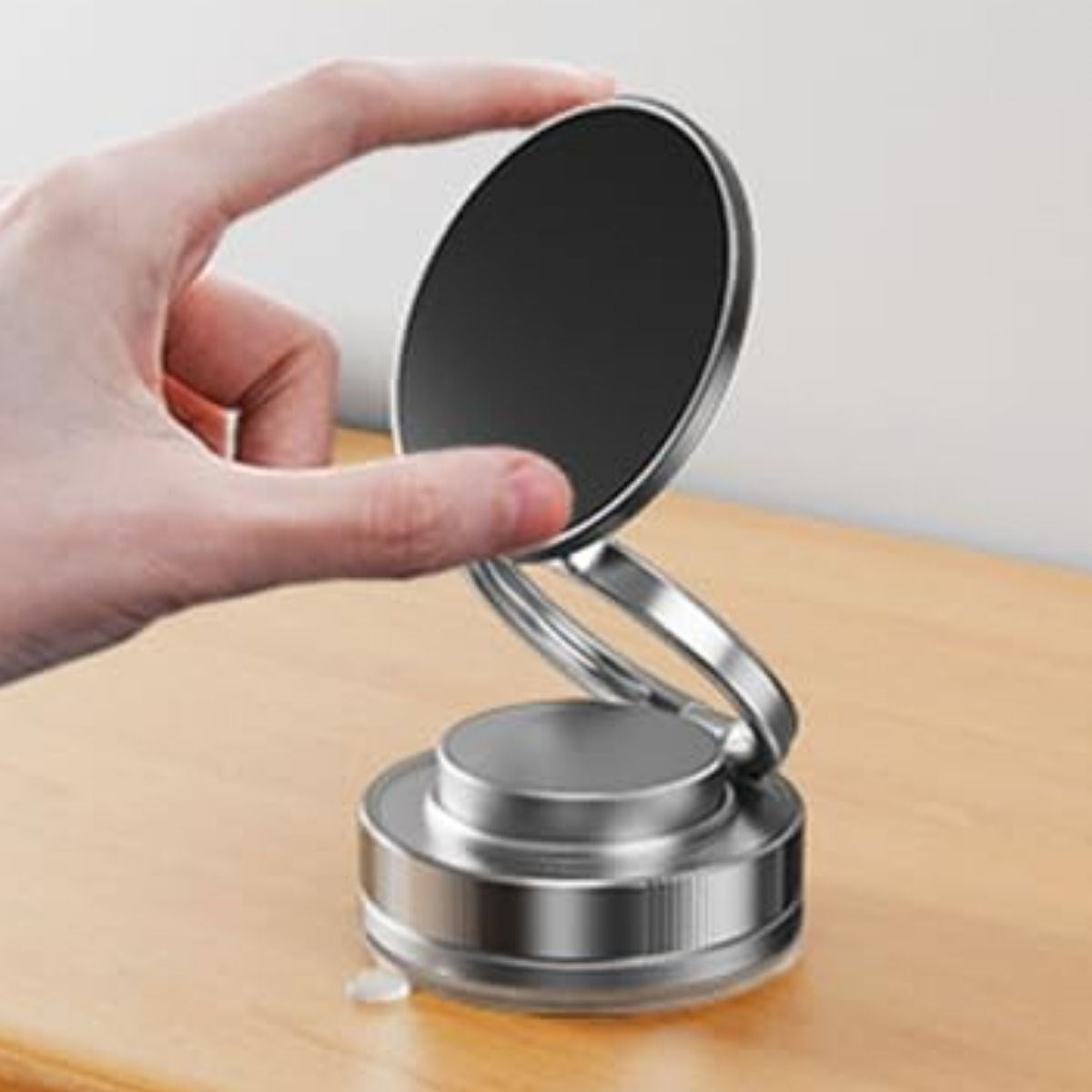 BUFFER® Vakumlu Manyetik Telefon Tutucu – Güçlü Vakum 360° Döner Araç İçi Telefon Standı, Ultra Sabit Manyetik Destekli Mobil Cihaz Aparatı