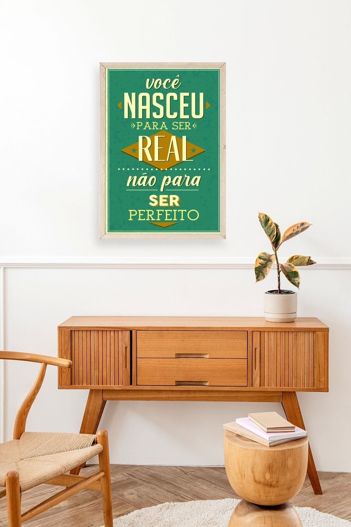 Motto Ahşap Çerçeveli Tablo 50 x 70