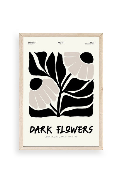 Çiçek Ahşap Çerçeveli Tablo 17 x 23