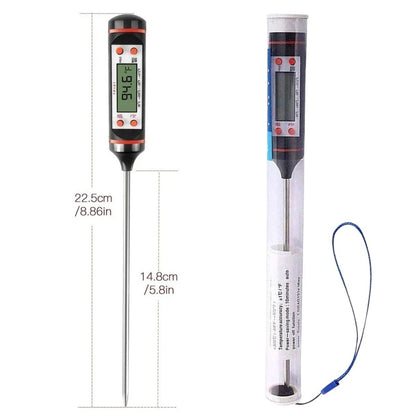 BUFFER® Dijital Gıda Termometresi Süt,Et,Yoğurt Mayalama,Mama Derecesi Ölçer Gıda Termometresi