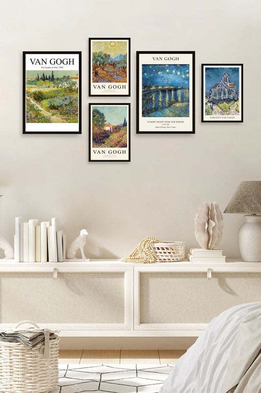 Van Gogh 5'li Tablo 30 x 40