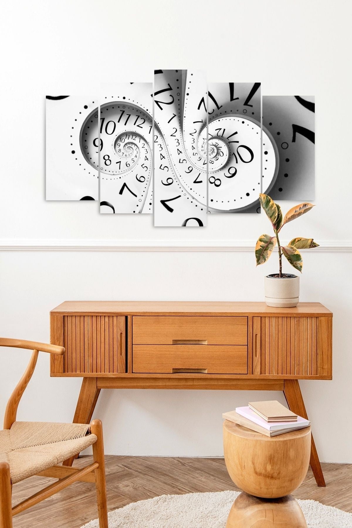 Zaman 5 Parçalı Mdf Tablo 60 x 100