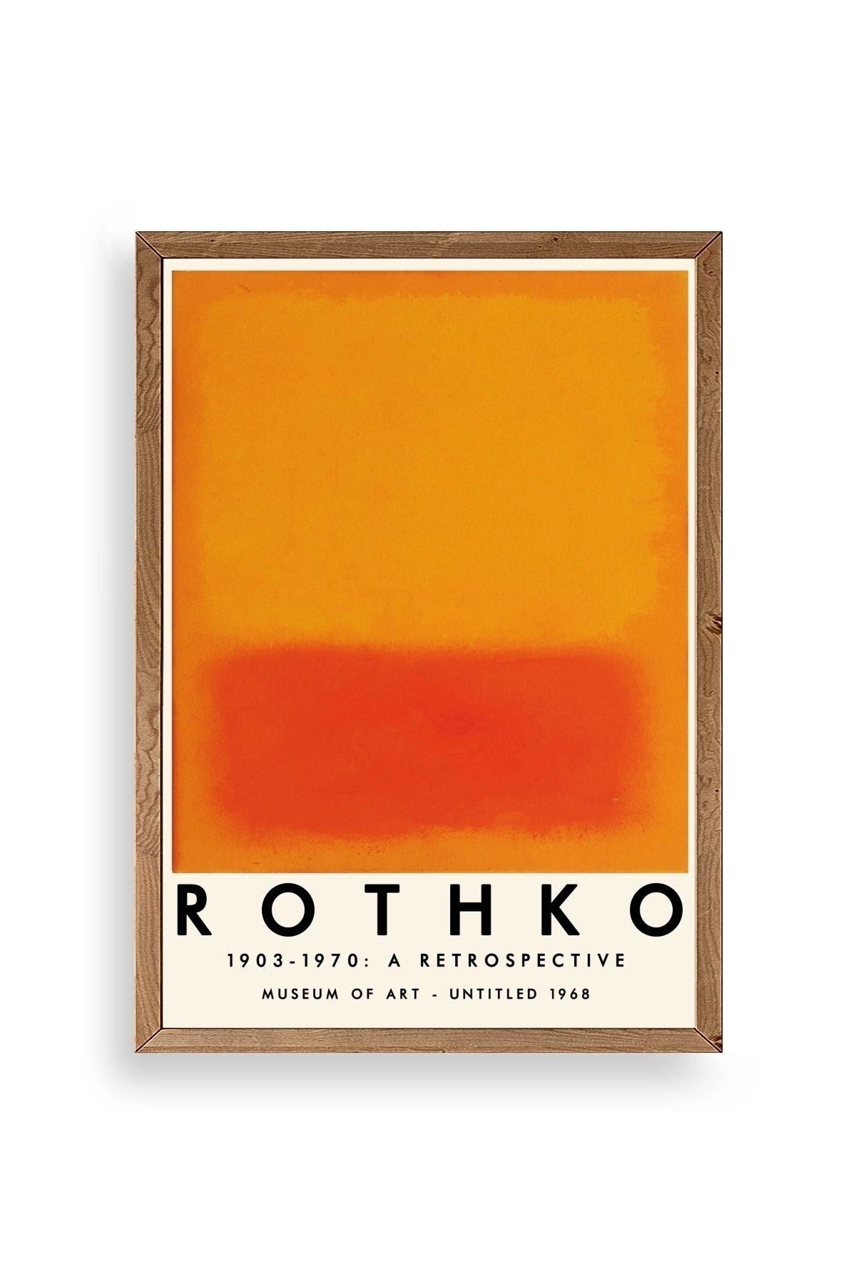 Rothko Ahşap Çerçeveli Tablo 50 x 70